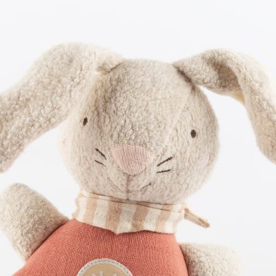 Sigikid - Muslin Musical toy  - Bunny Coral pink