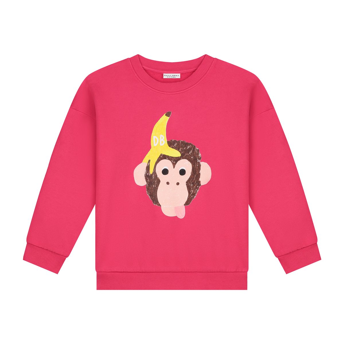 Daily Brat Daily Brat - Funky Kong Sweater - Bright Rose - Pearls & Swines