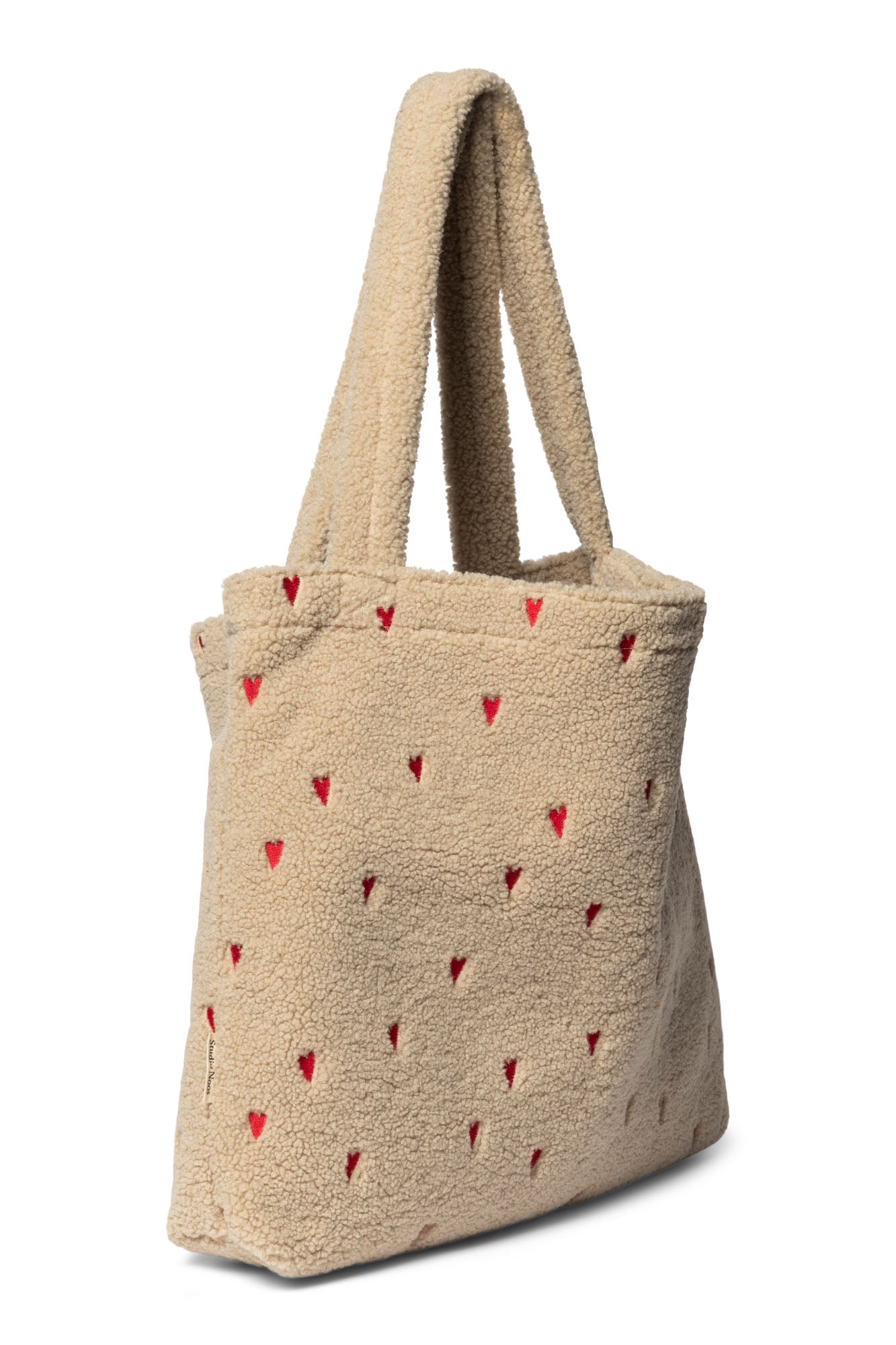 Pearls & Swines Studio Noos - Teddy Mom bag - Ecru Hearts - Pearls & Swines