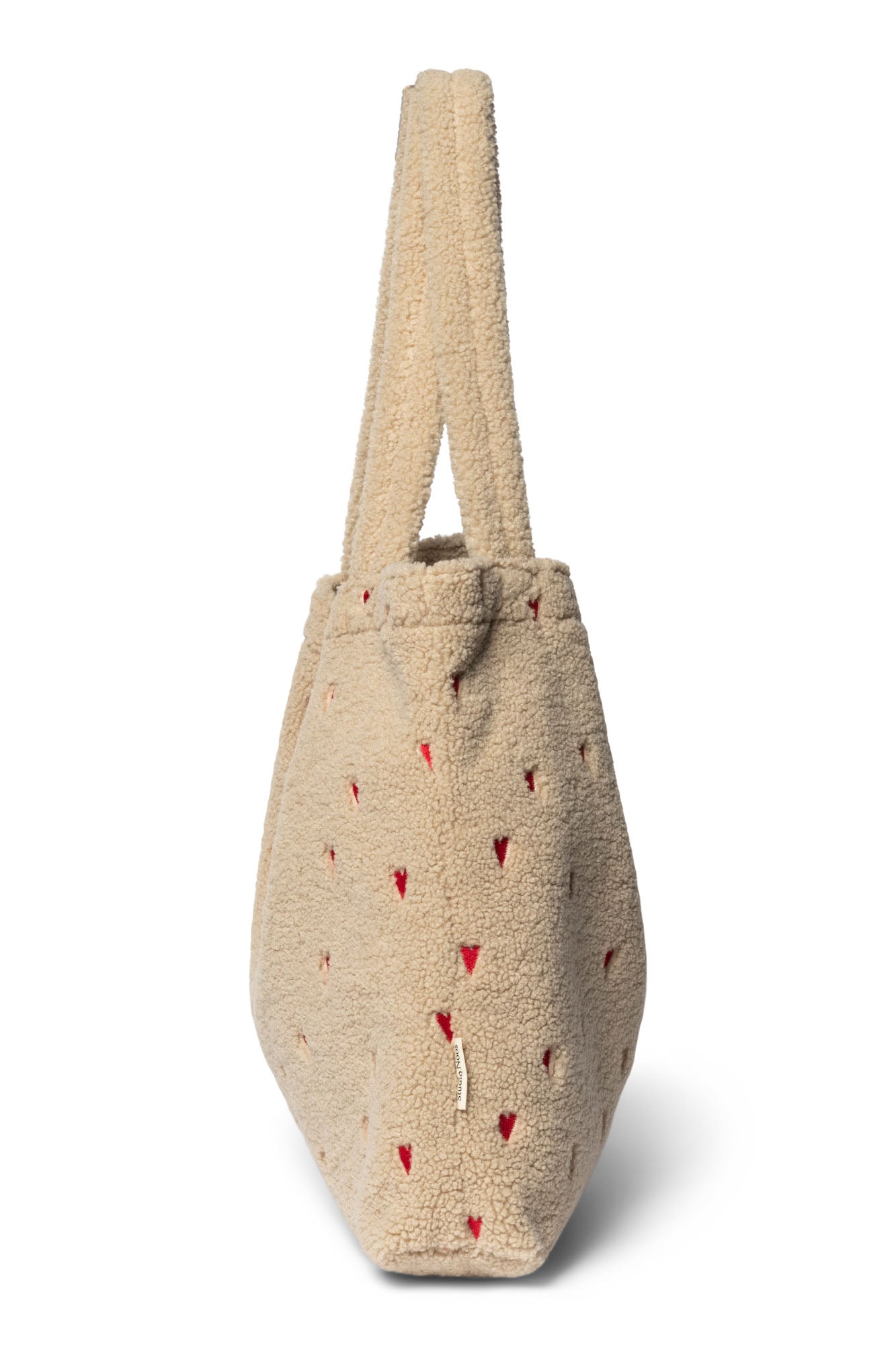Pearls & Swines Studio Noos - Teddy Mom bag - Ecru Hearts - Pearls & Swines