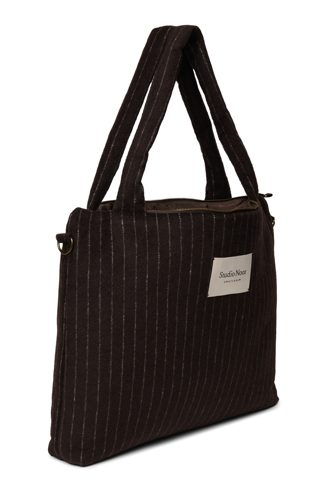 Pearls and Swines Studio Noos - Flannel Diaperbag - Dark Blue Chalkstripe - Pearls & Swines