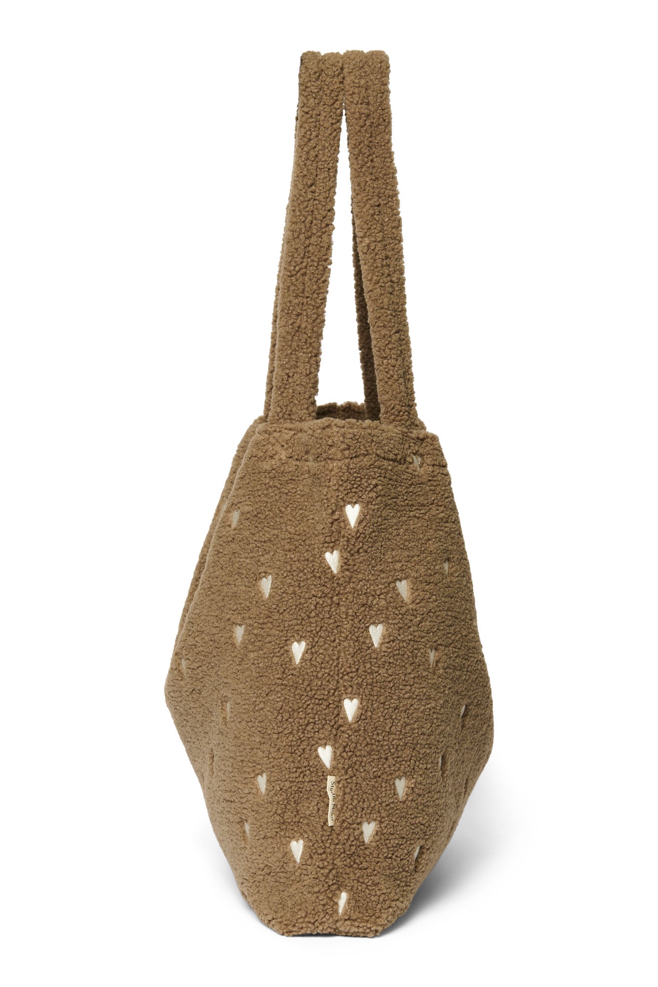 Pearls & Swines Studio Noos - Teddy Mom bag - Brown Hearts - Pearls & Swines