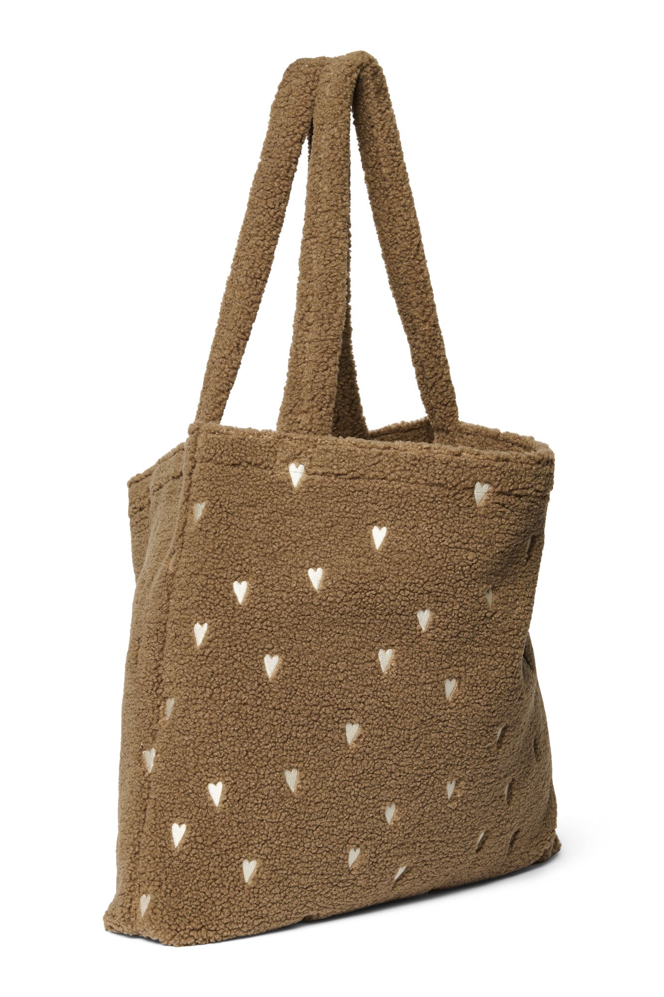 Pearls & Swines Studio Noos - Teddy Mom bag - Brown Hearts - Pearls & Swines