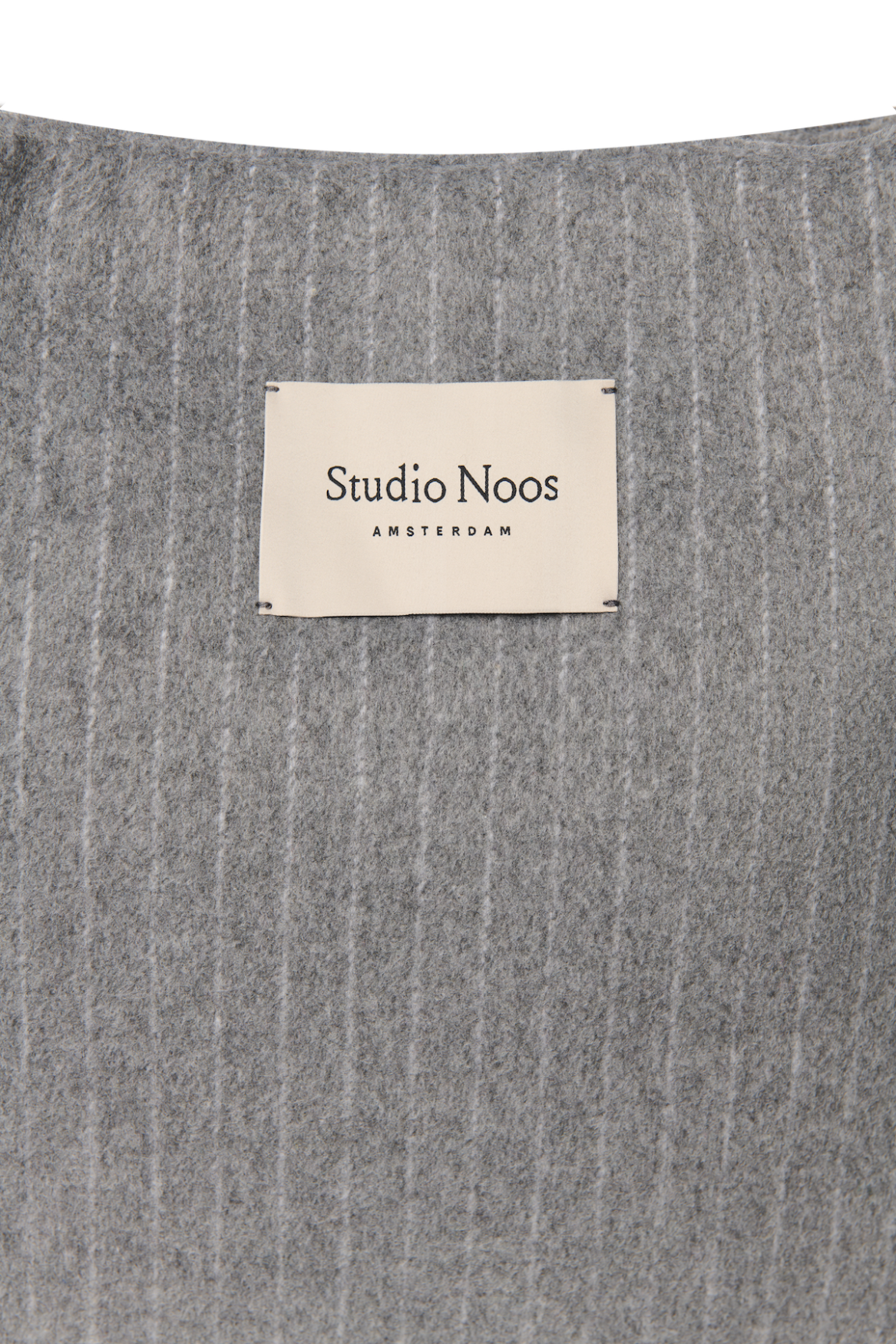 Pearls and Swines Studio Noos - Flannel Diaperbag - Light Grey Chalkstripe - Pearls & Swines