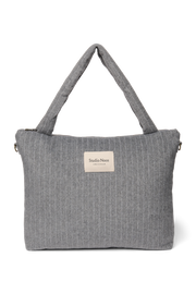 Studio Noos - Flannel Diaperbag - Light Grey Chalkstripe