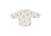 Jollein Jollein - Bib Waterproof long sleeves - Teddy Bear - Pearls & Swines