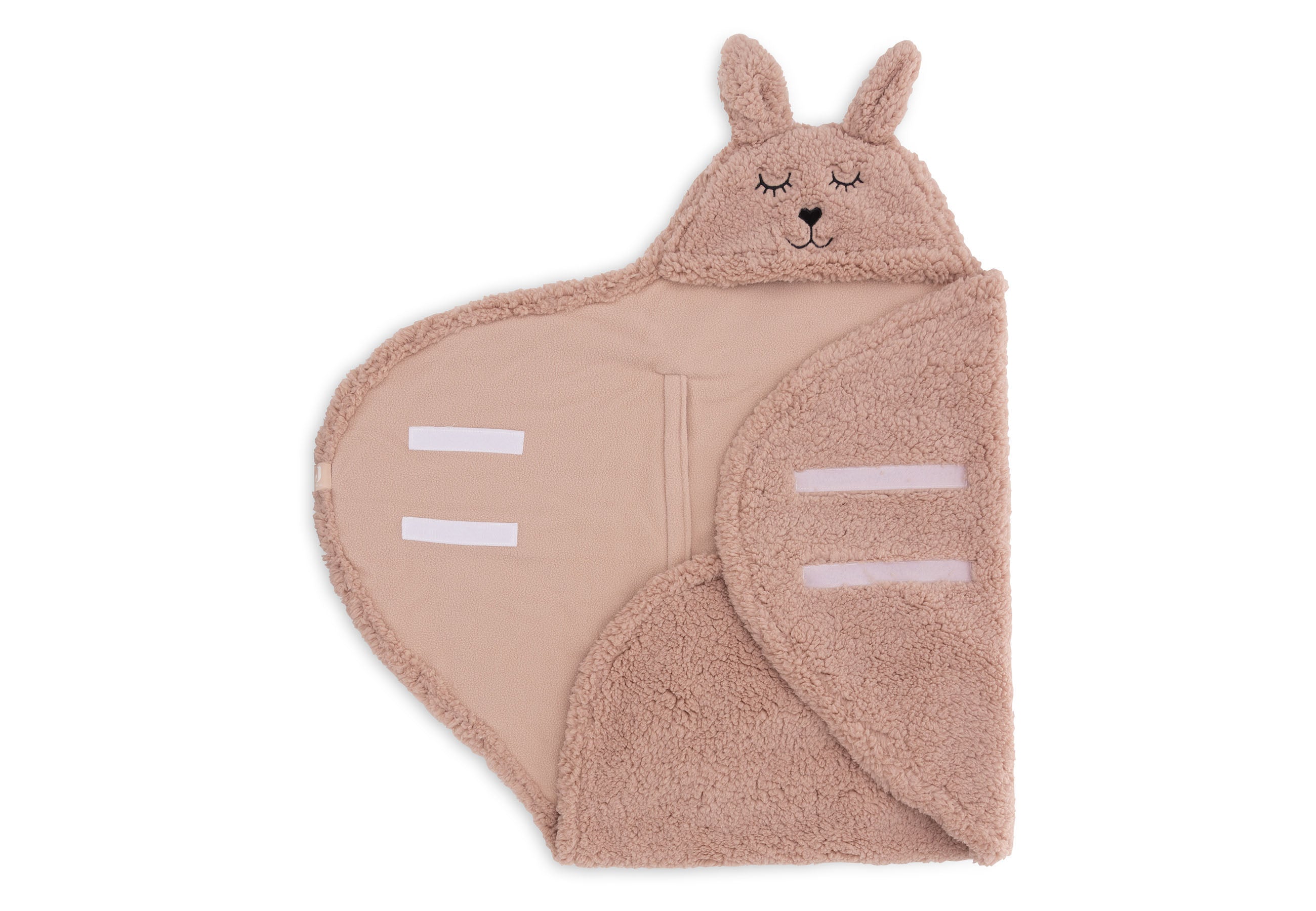 Jollein Jollein - Wrap Blanket Bunny - Wild Rose - Pearls & Swines