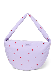 Pearls & Swines Studio Noos - Puffy Cross Body Bag - Purple Hearts - Pearls & Swines