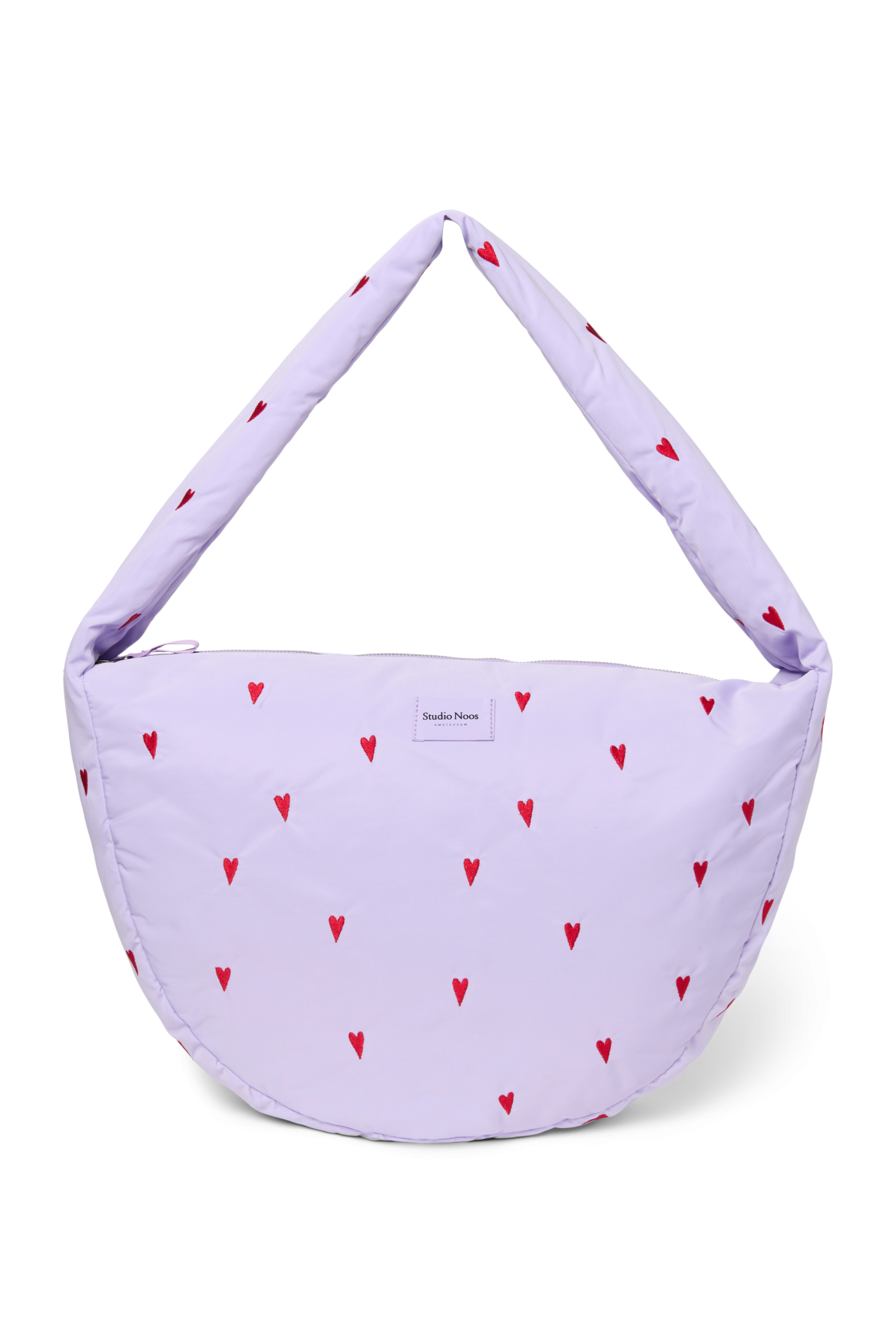 Pearls & Swines Studio Noos - Puffy Cross Body Bag - Purple Hearts - Pearls & Swines