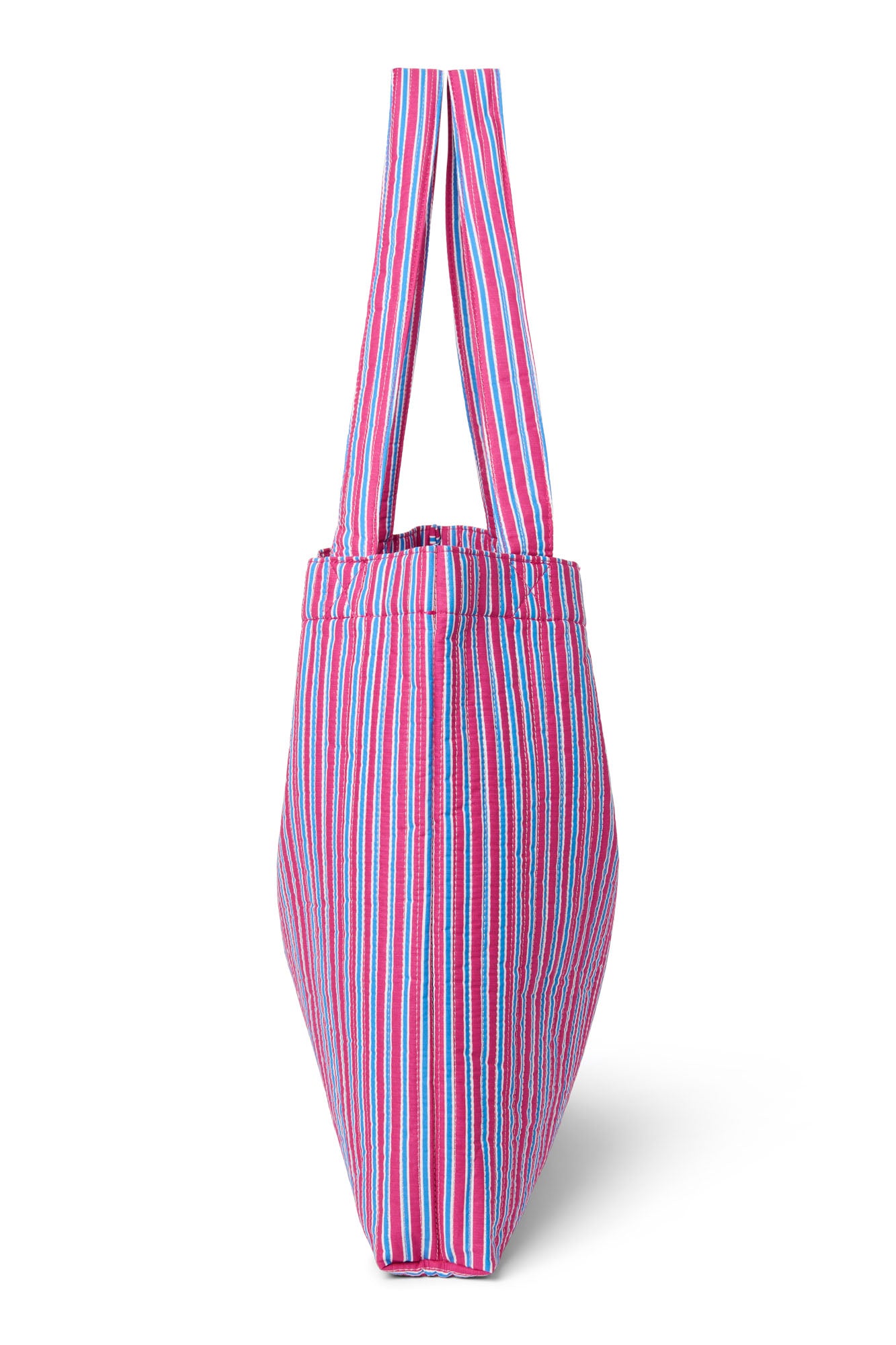Pearls and Swines Studio Noos - Poplin Striped Mom bag - Raspberry - Pearls & Swines