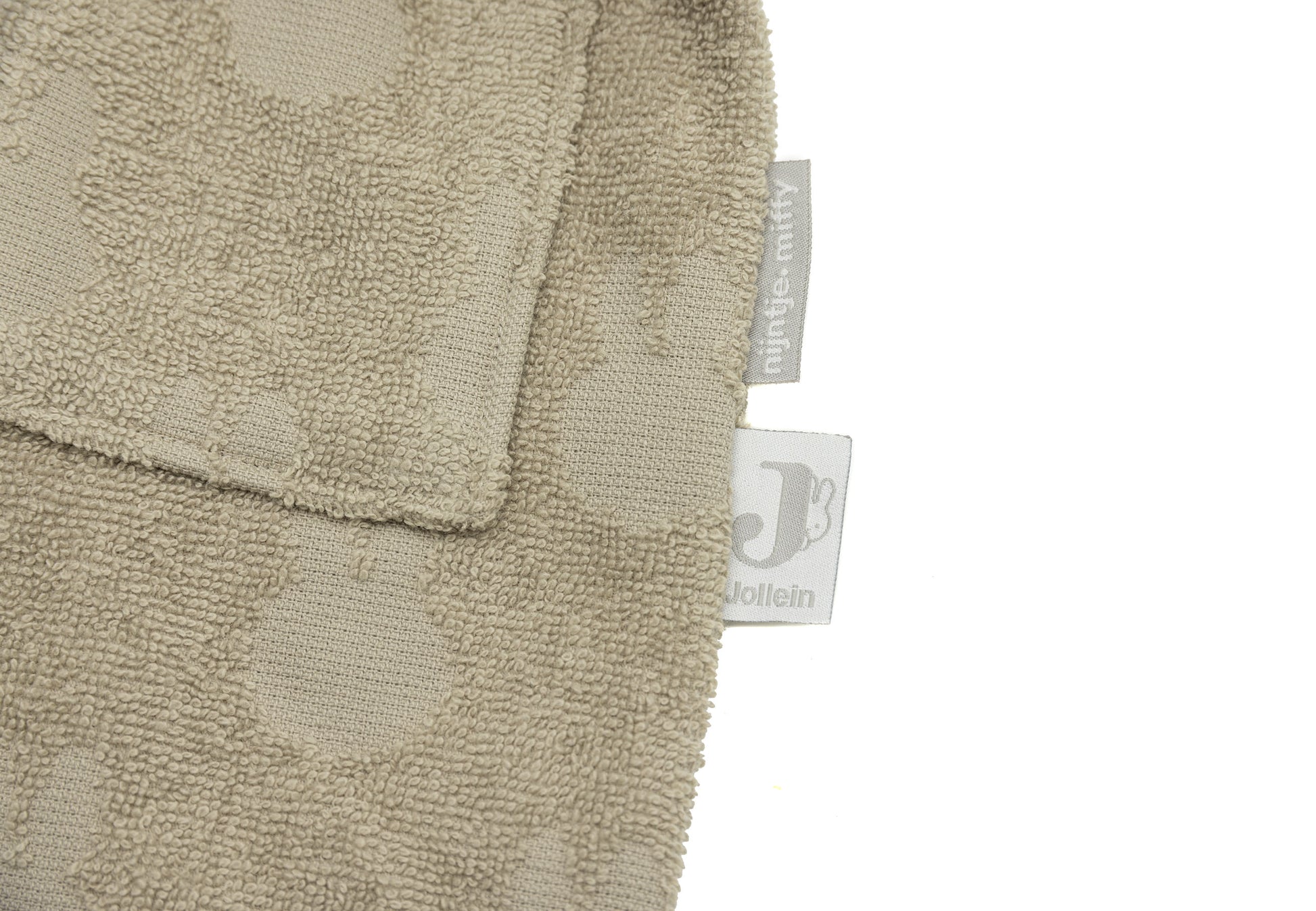 Jollein Jollein - Bathrobe Terry Miffy Jacquard - Olive Green - Pearls & Swines