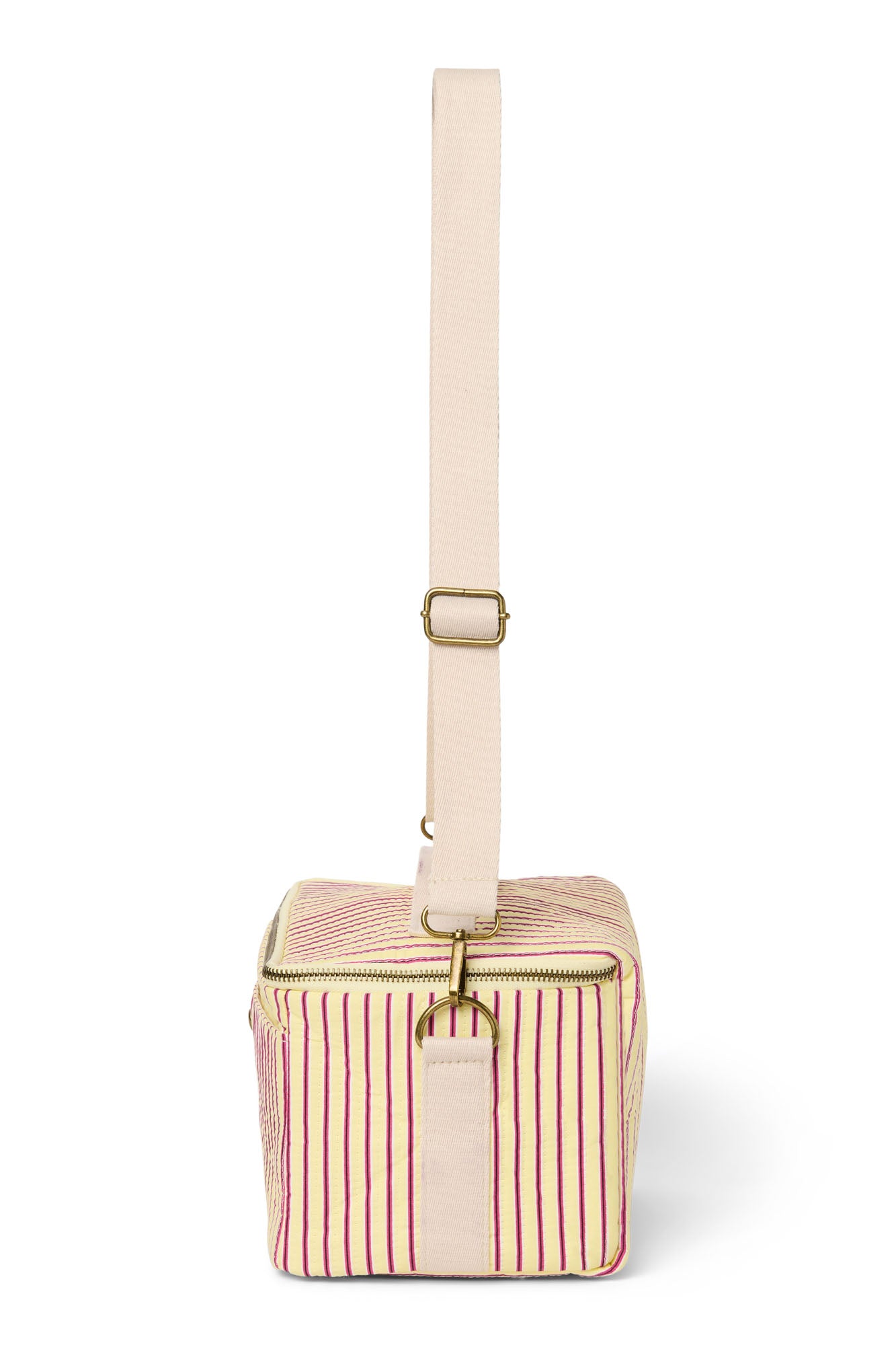 Pearls and Swines Studio Noos - Poplin Striped Cooler Bag - Butter Yellow - Pearls & Swines