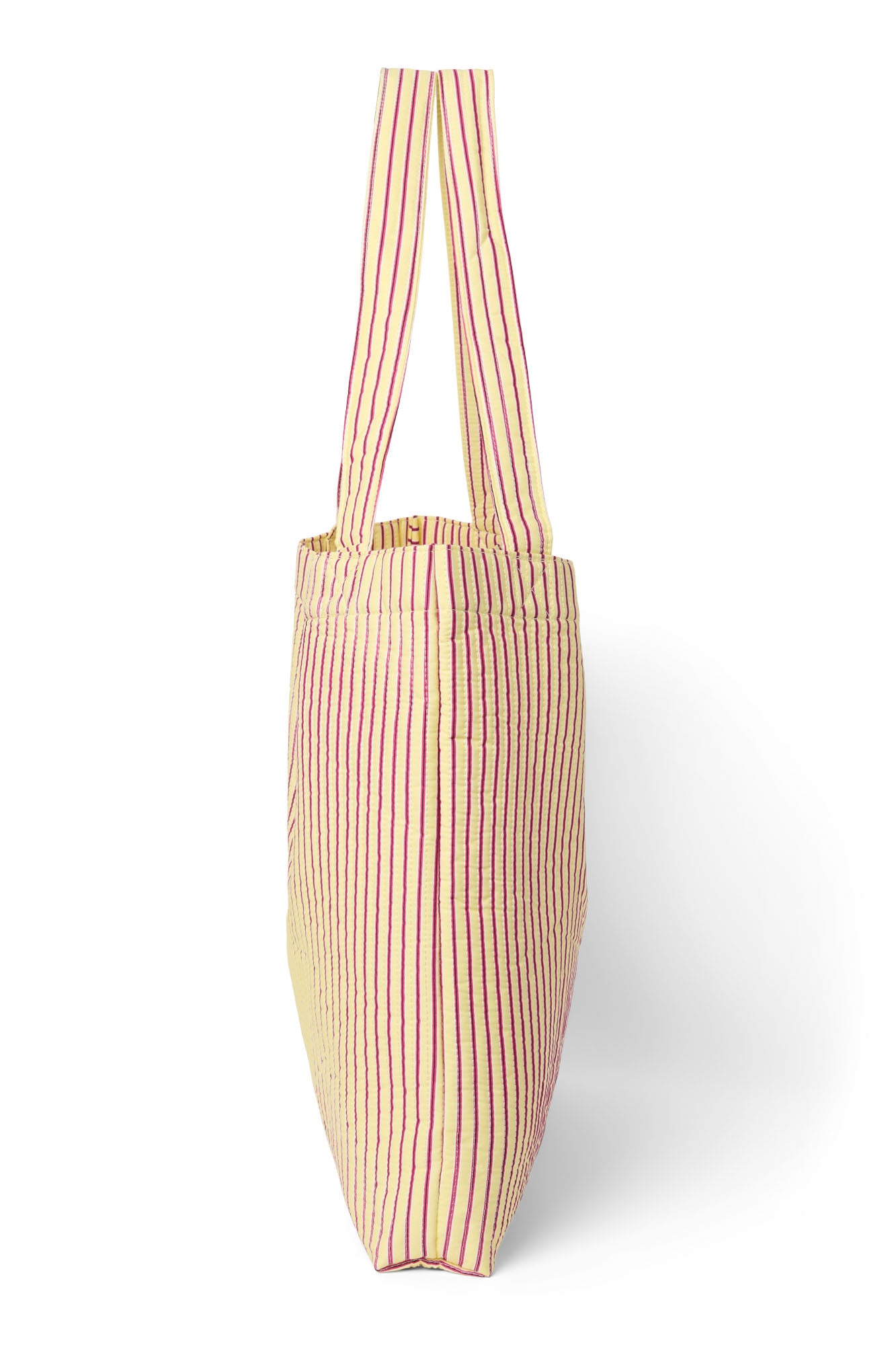 Pearls and Swines Studio Noos - Poplin Striped Mom bag - Butter Yellow - Pearls & Swines