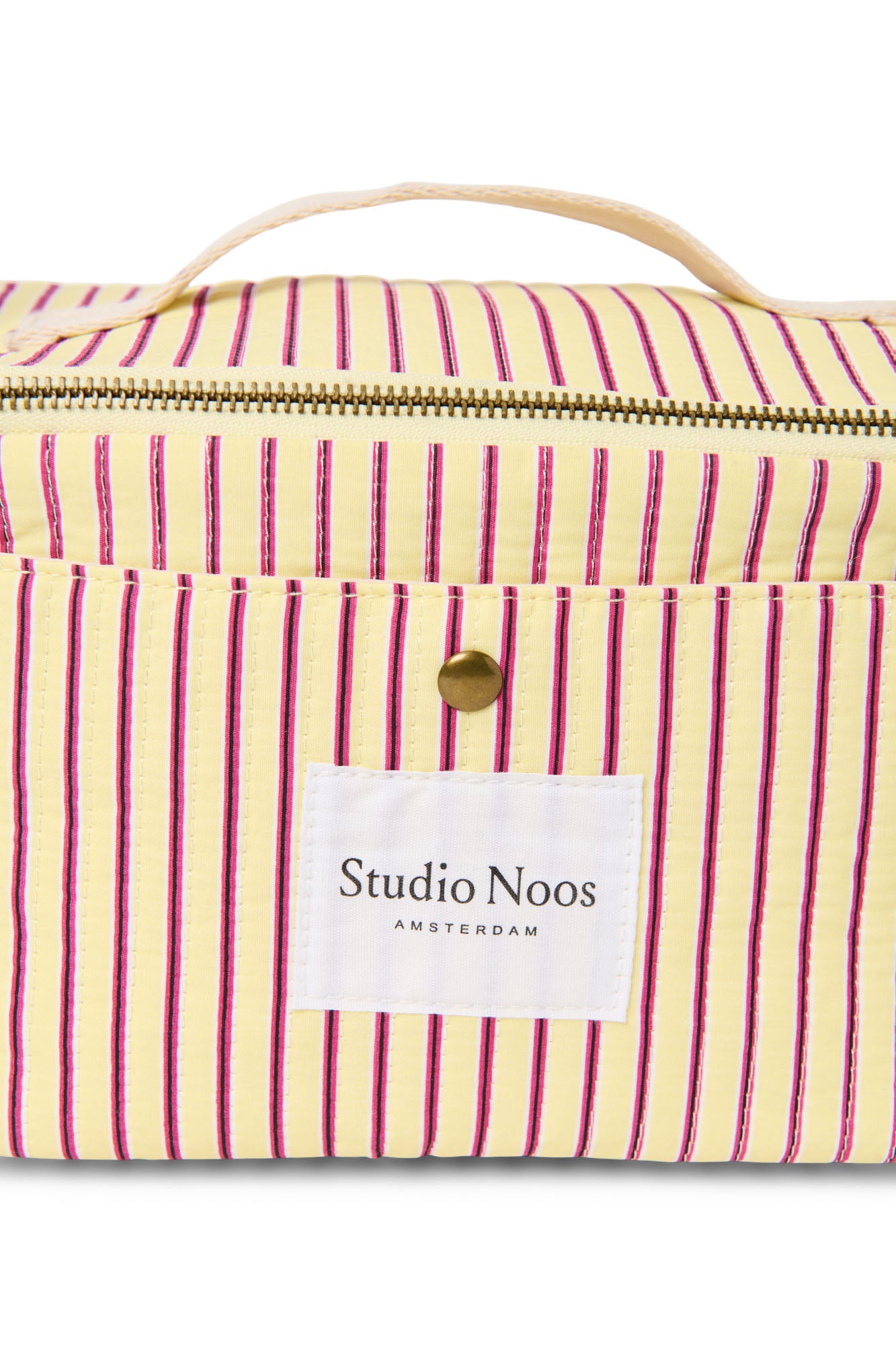 Pearls and Swines Studio Noos - Poplin Striped Cooler Bag - Butter Yellow - Pearls & Swines