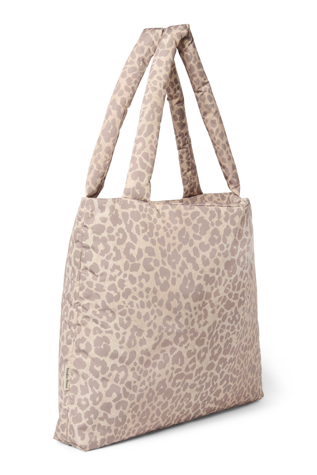 Pearls and Swines Studio Noos - Puffy Mom bag - Beige Leopard - Pearls & Swines