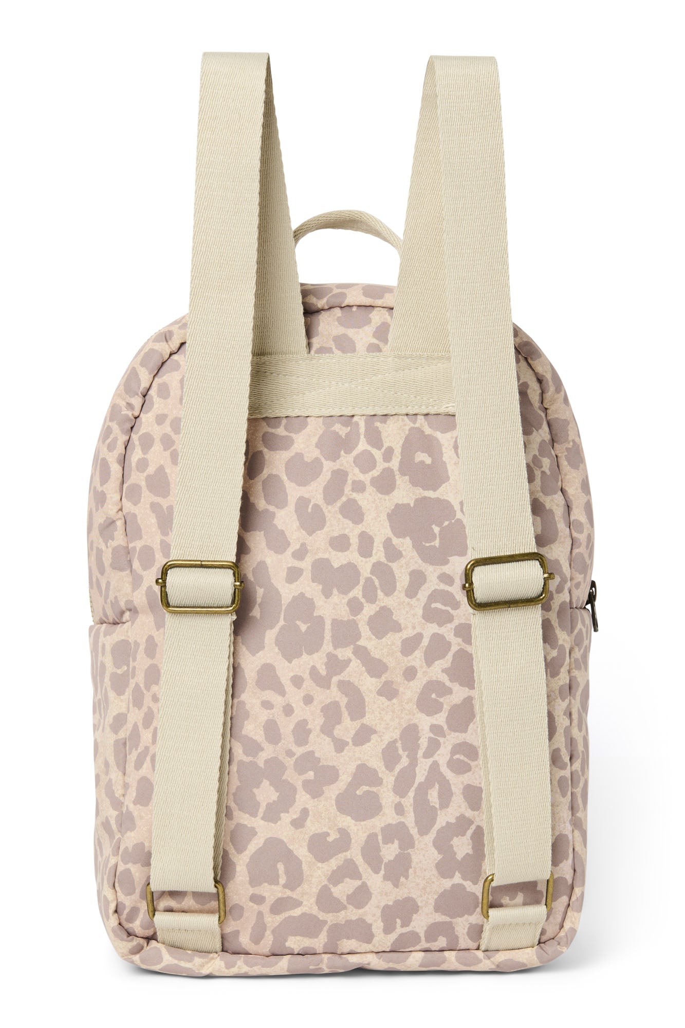 Pearls and Swines Studio Noos - Puffy Midi Backpack with Front Pocket - Beige Leopard - Pearls & Swines