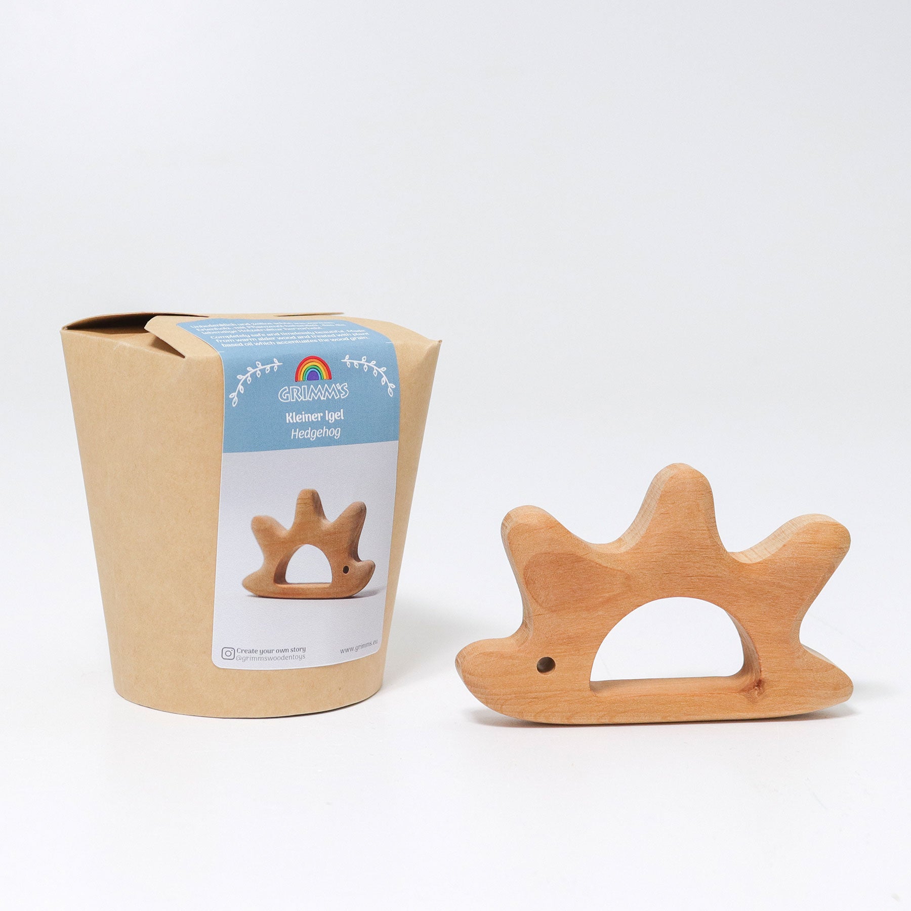 GRIMMS GRIMMS - Small Hedgehog - Natural - Pearls & Swines