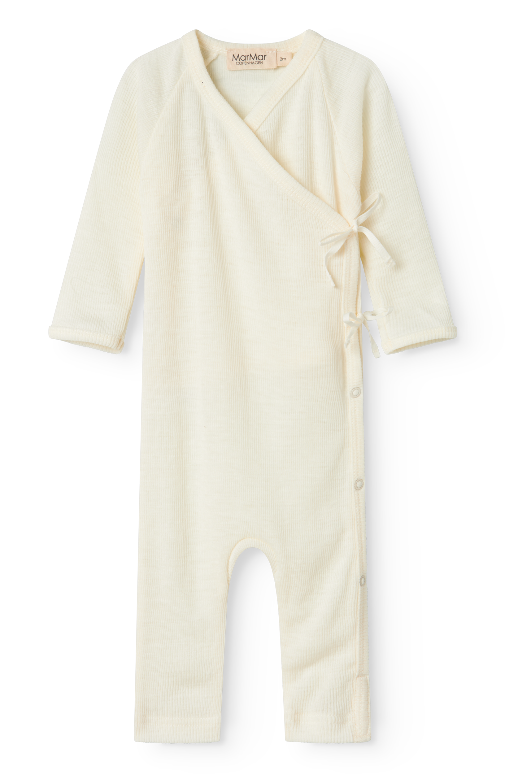 MarMar Copenhagen MarMar Copenhagen - Rula Wool Rib Newborn - Naturel - Pearls & Swines