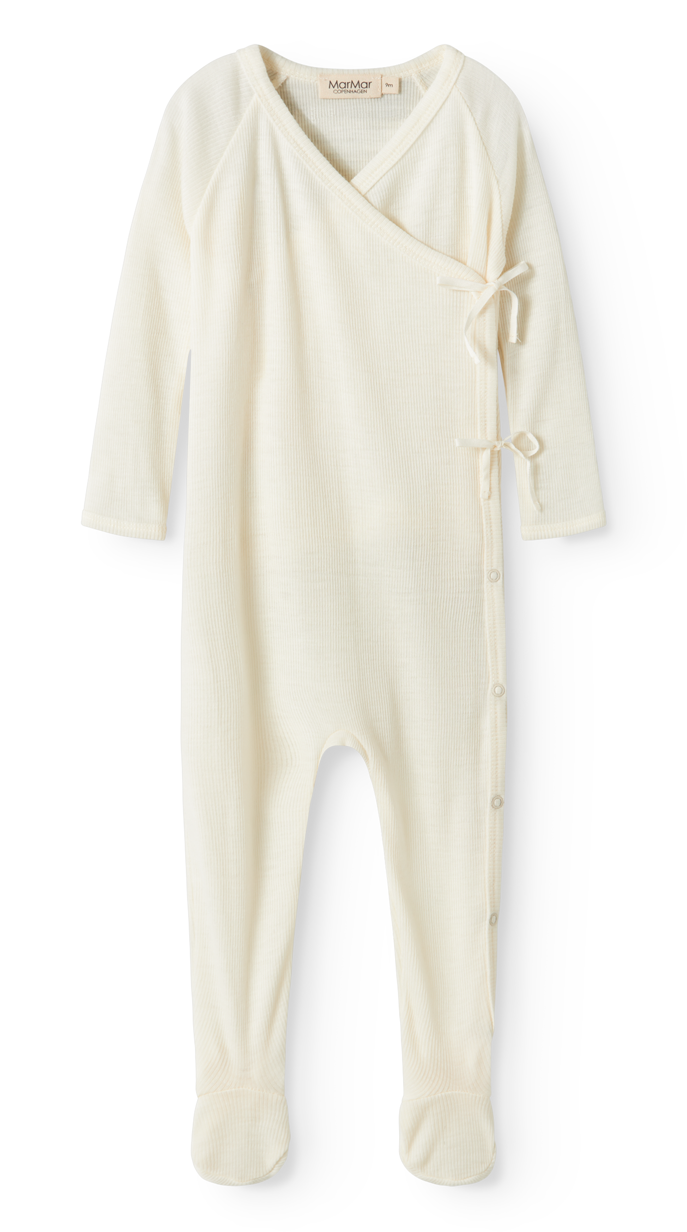 MarMar Copenhagen MarMar Copenhagen - Rubetta Wool Rib Newborn - Naturel - Pearls & Swines