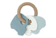 Jollein Jollein - Teething Ring Silicone - On The Go - Pearls & Swines