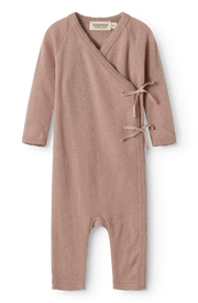 MarMar Copenhagen MarMar Copenhagen - Rula Wool Pointelle Newborn - Burnt Rose - Pearls & Swines