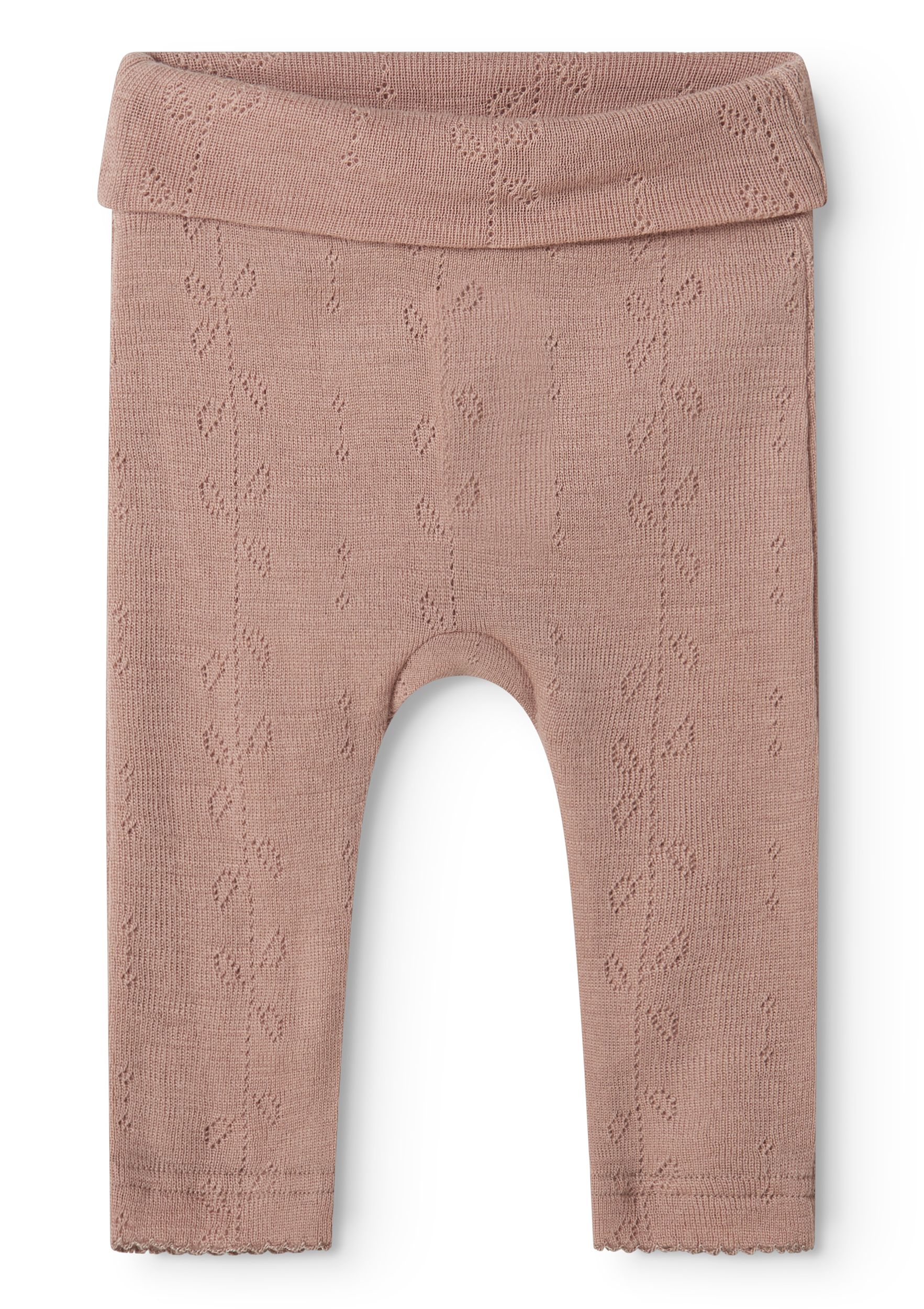 MarMar Copenhagen MarMar Copenhagen - Piva Wool Pointelle Newborn - Burnt Rose - Pearls & Swines