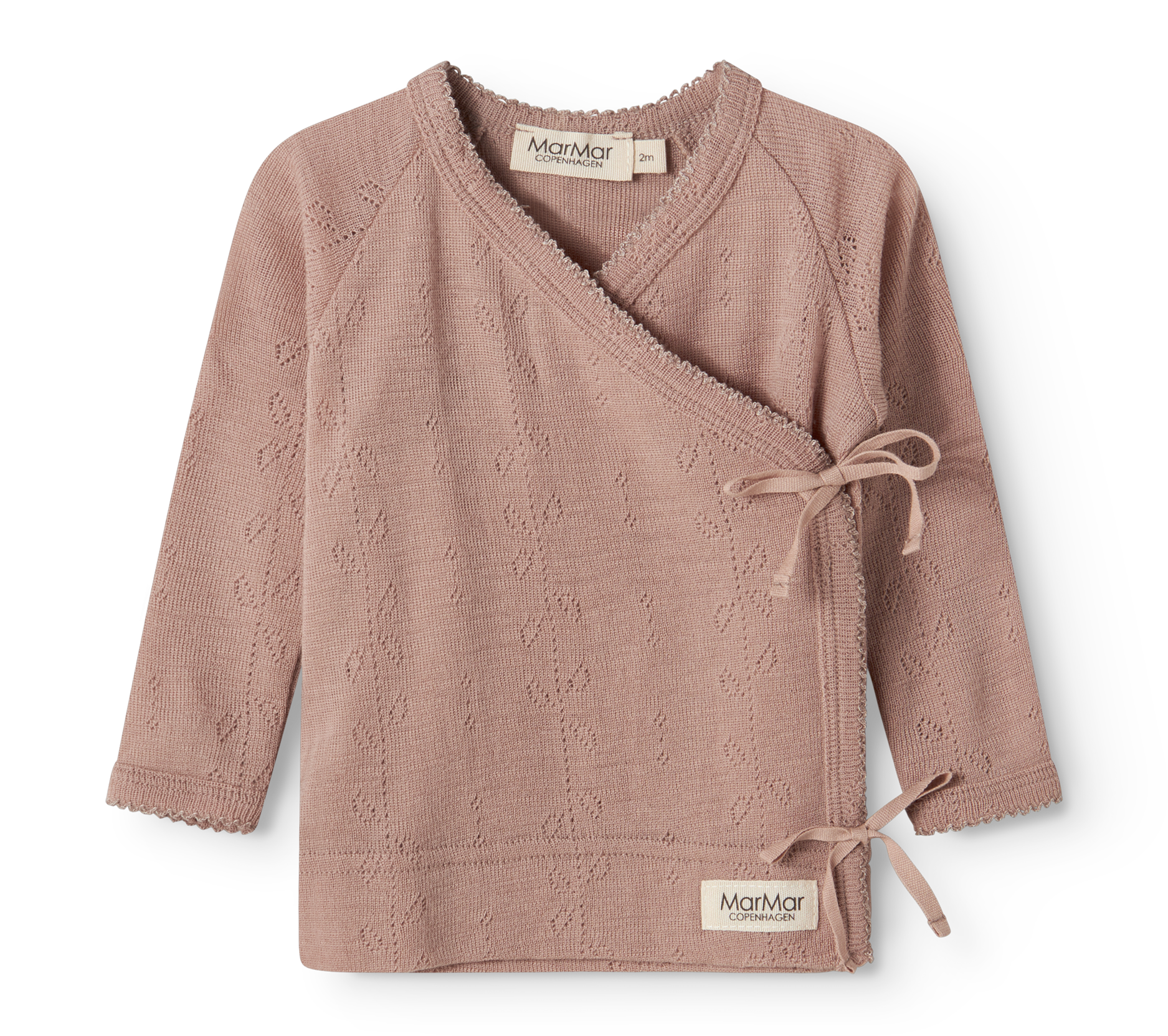 MarMar Copenhagen MarMar Copenhagen - Tut Wool Pointelle Newborn - Burnt Rose - Pearls & Swines