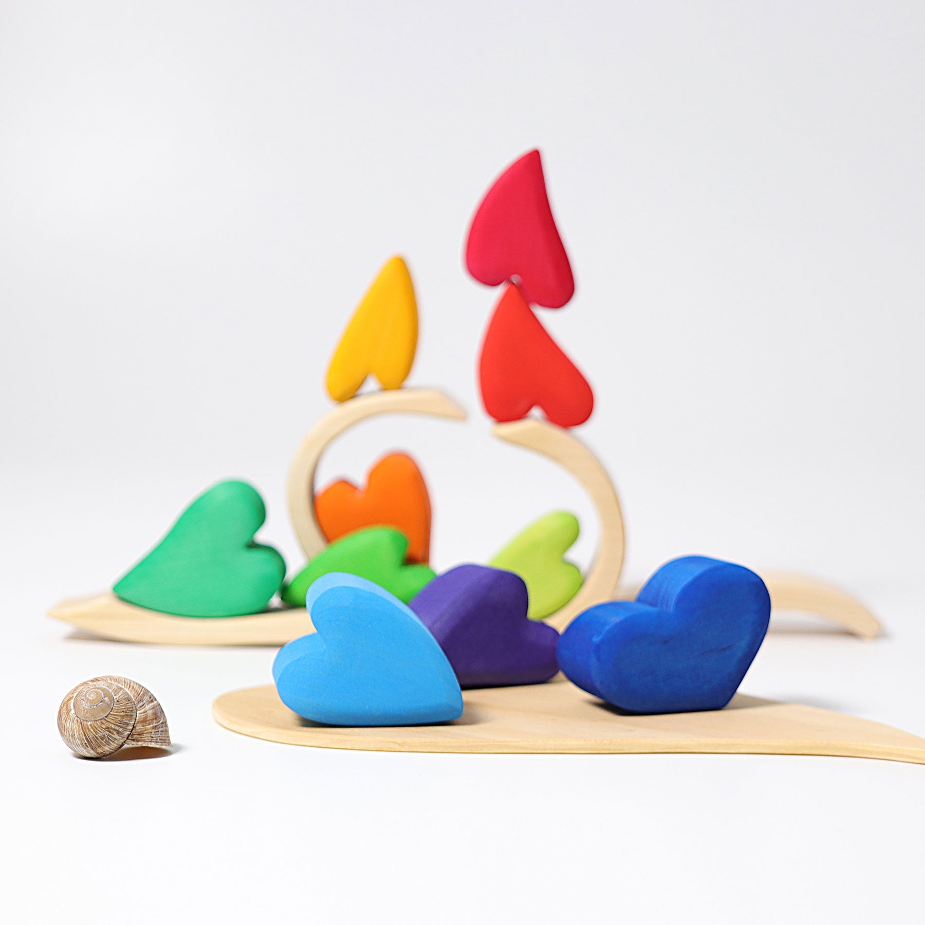 GRIMMS GRIMMS - Hearts - Rainbow - Pearls & Swines