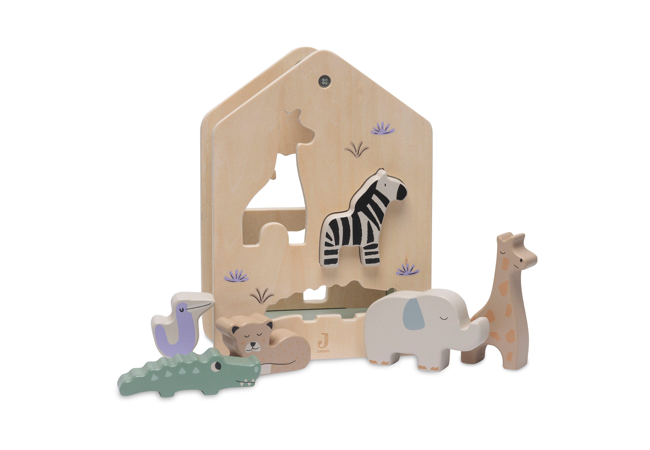 Jollein Jollein - Wooden Shape Sorter - Jungle Jambo - Pearls & Swines