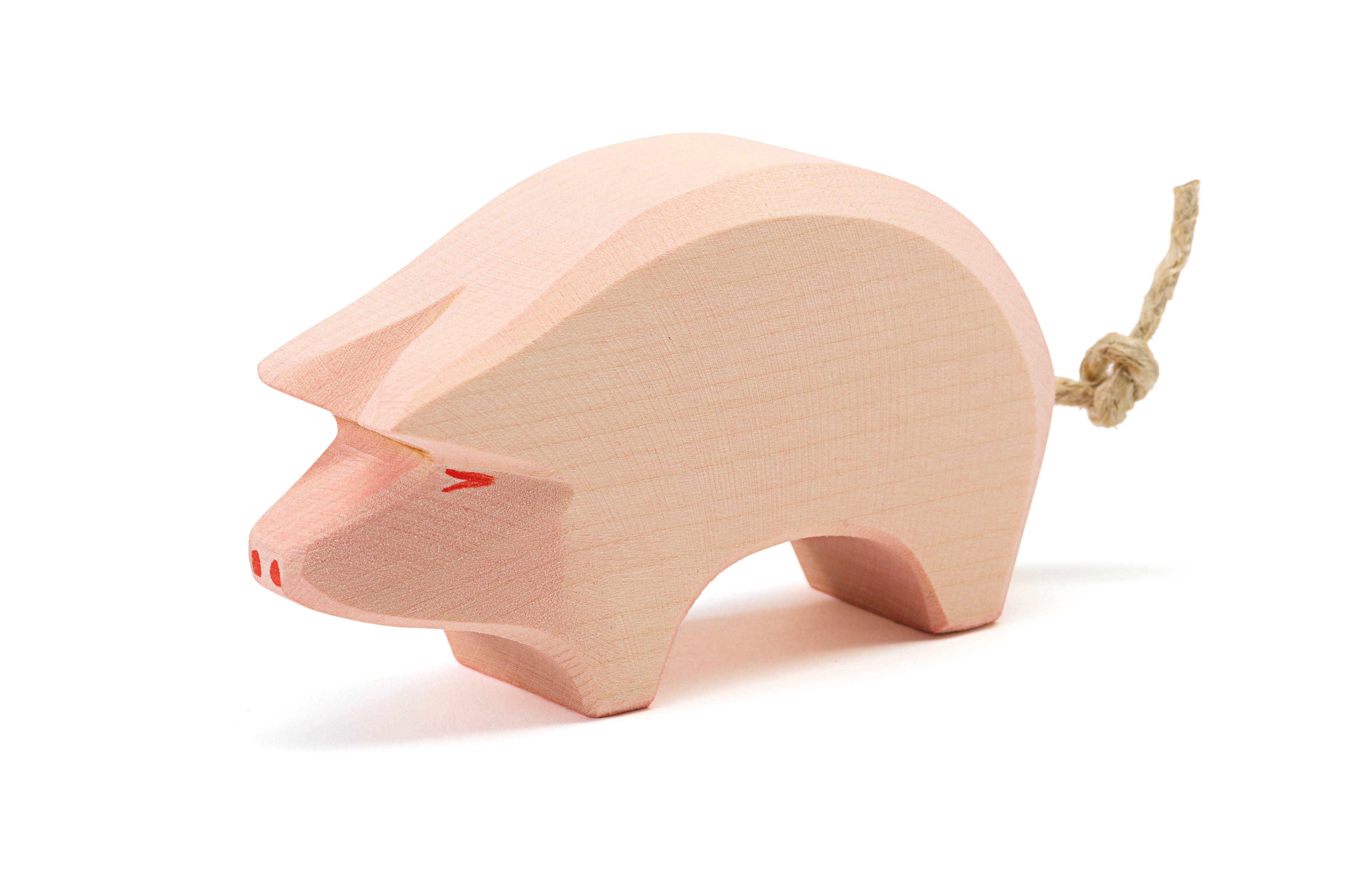 Ostheimer ostheimer - Pig head low - Wooden animal - Pearls & Swines