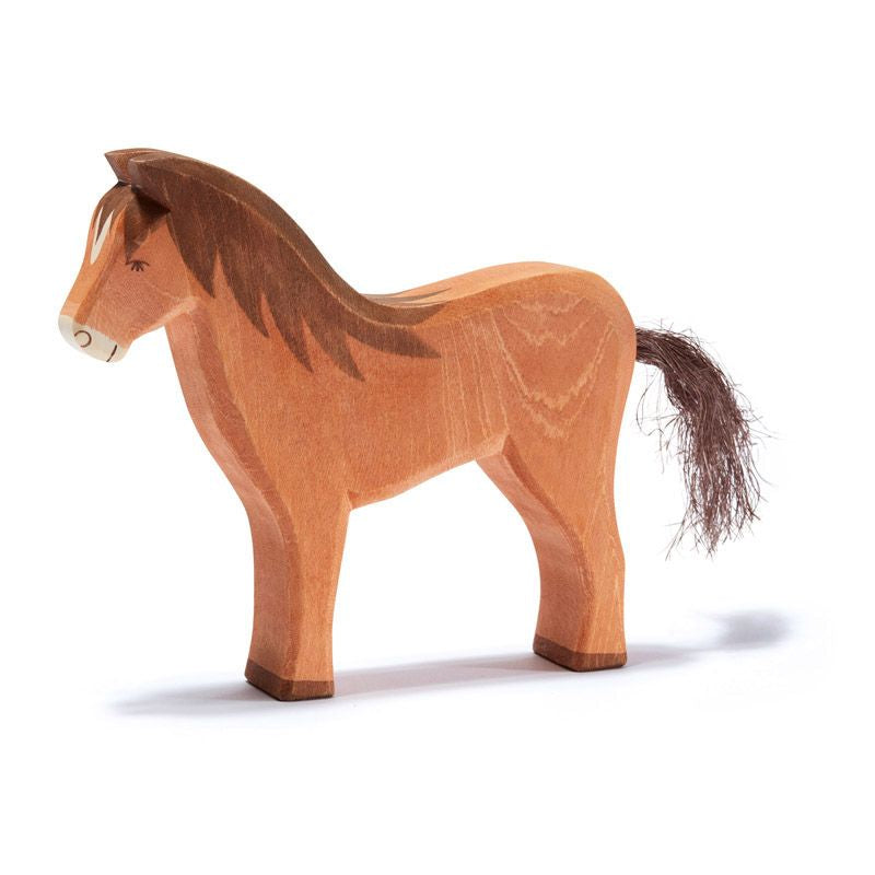 Ostheimer Ostheimer - Horse brown- Wooden animal - Pearls & Swines