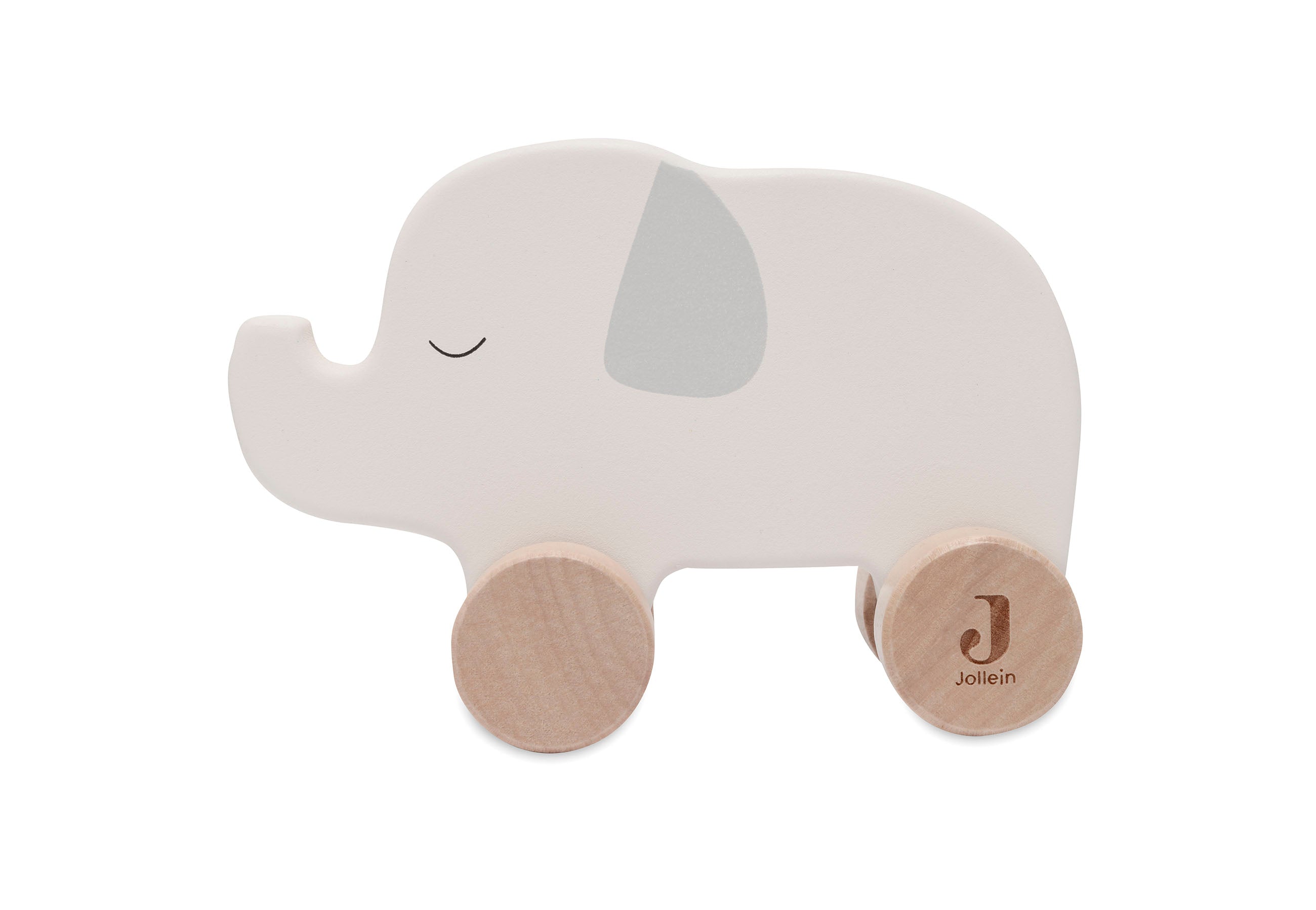 Jollein Jollein - Wooden Elephant on wheels - Jungle Jambo - Pearls & Swines