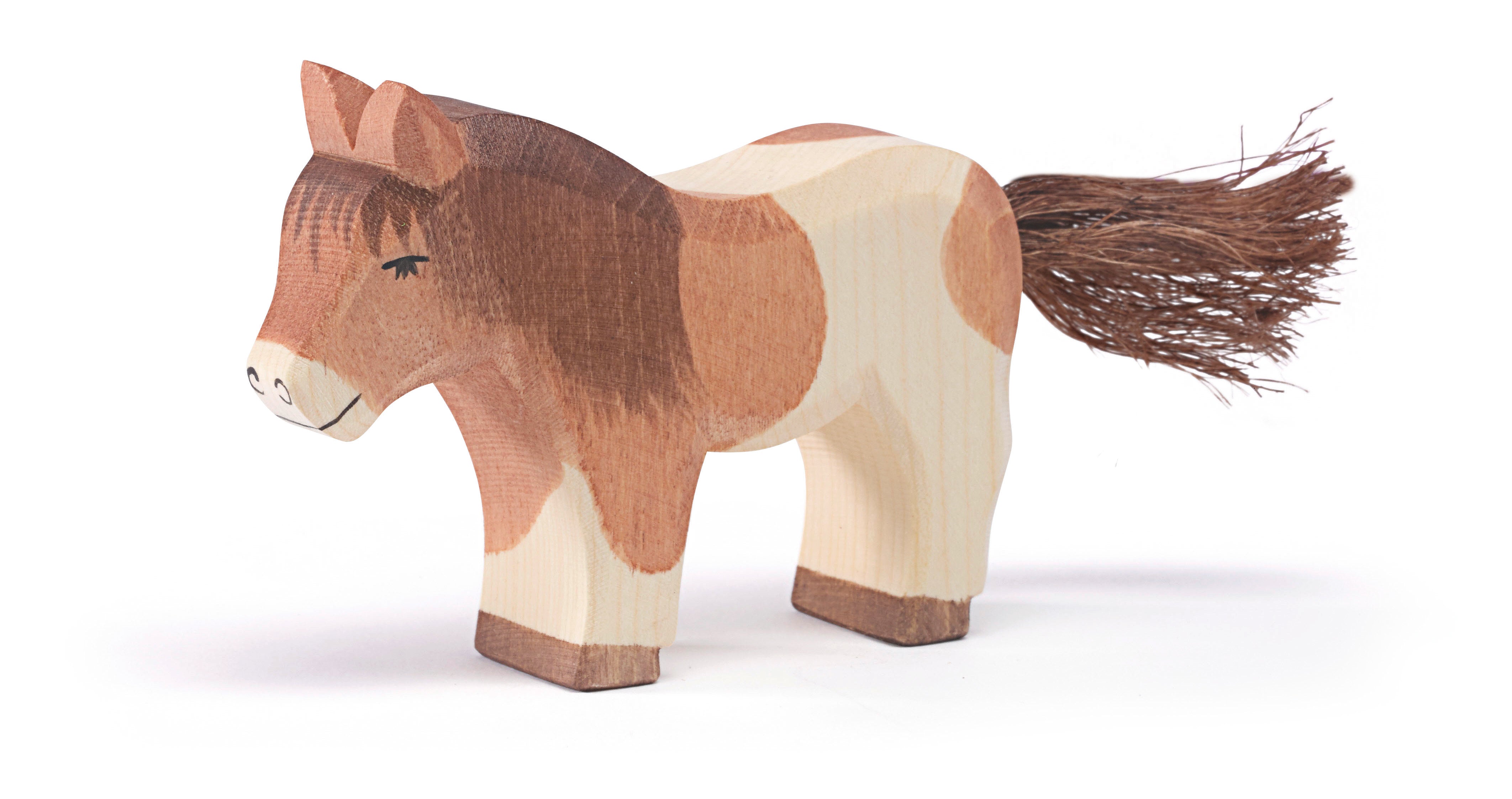 Ostheimer Ostheimer - Shetland Pony standing- Wooden animal - Pearls & Swines