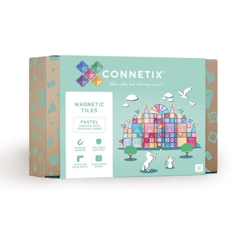 Connetix Tiles Connetix Tiles - Pastel Creative - Pack 120 pc - Pearls & Swines