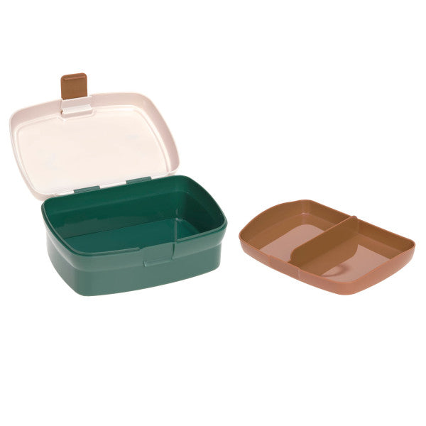 Lässig Lässig Lunch Set (Lunchbox & Drinking Bottle) - Little Gang, Smile Milky - Pearls & Swines