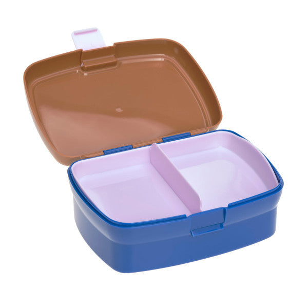 Lässig Lässig Lunch Set (Lunchbox & Drinking Bottle) - Little Gang, Smile caramel - Pearls & Swines