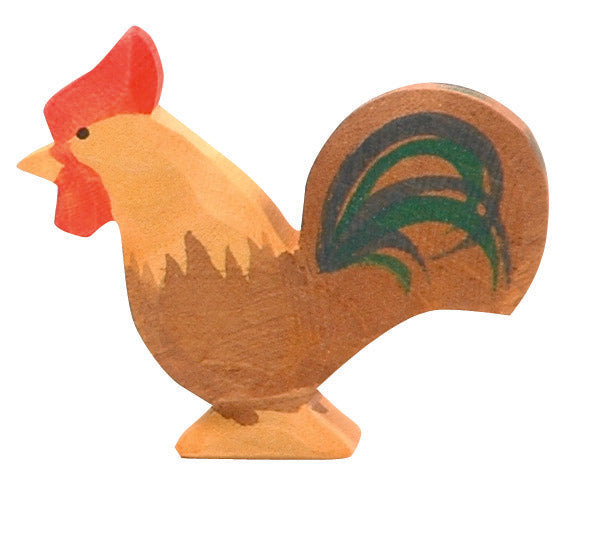 Ostheimer Ostheimer - Rooster brown - Wooden animal - Pearls & Swines