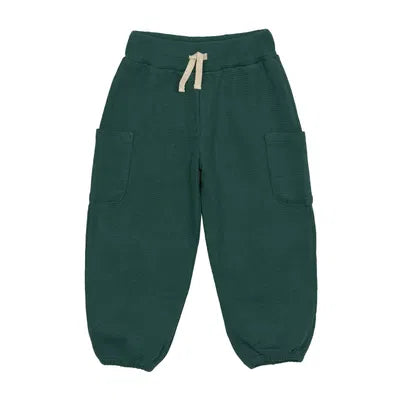 Lässig Collection Sale - Lässig - Cargo Pants Waffle GOTS - Dark Green - Pearls & Swines