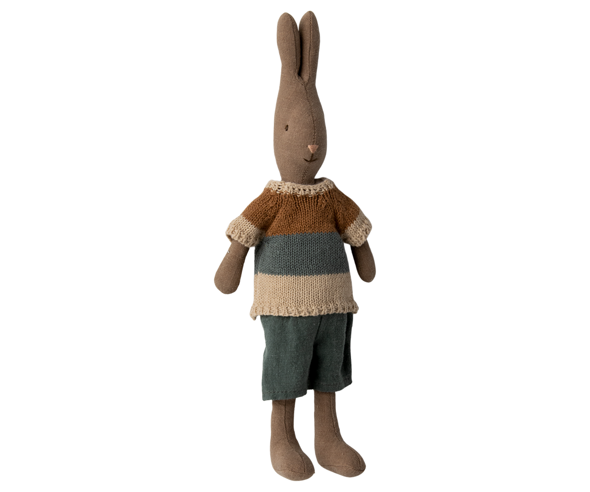 Maileg - Rabbit size 2 - Brown - Shirts and Shorts