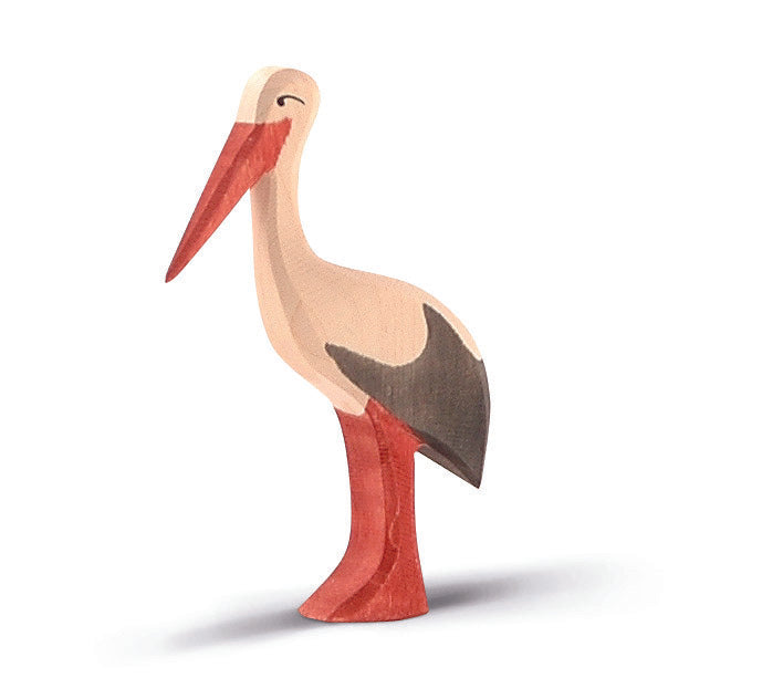 Ostheimer ostheimer - Stork - Wooden animal - Pearls & Swines