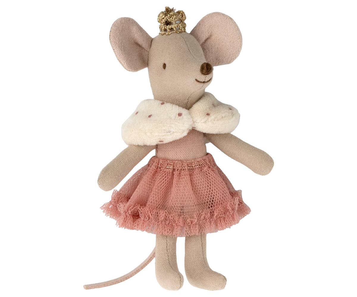 Maileg Maileg - Princess Mouse - Little Sister in Matchbox - Pearls & Swines