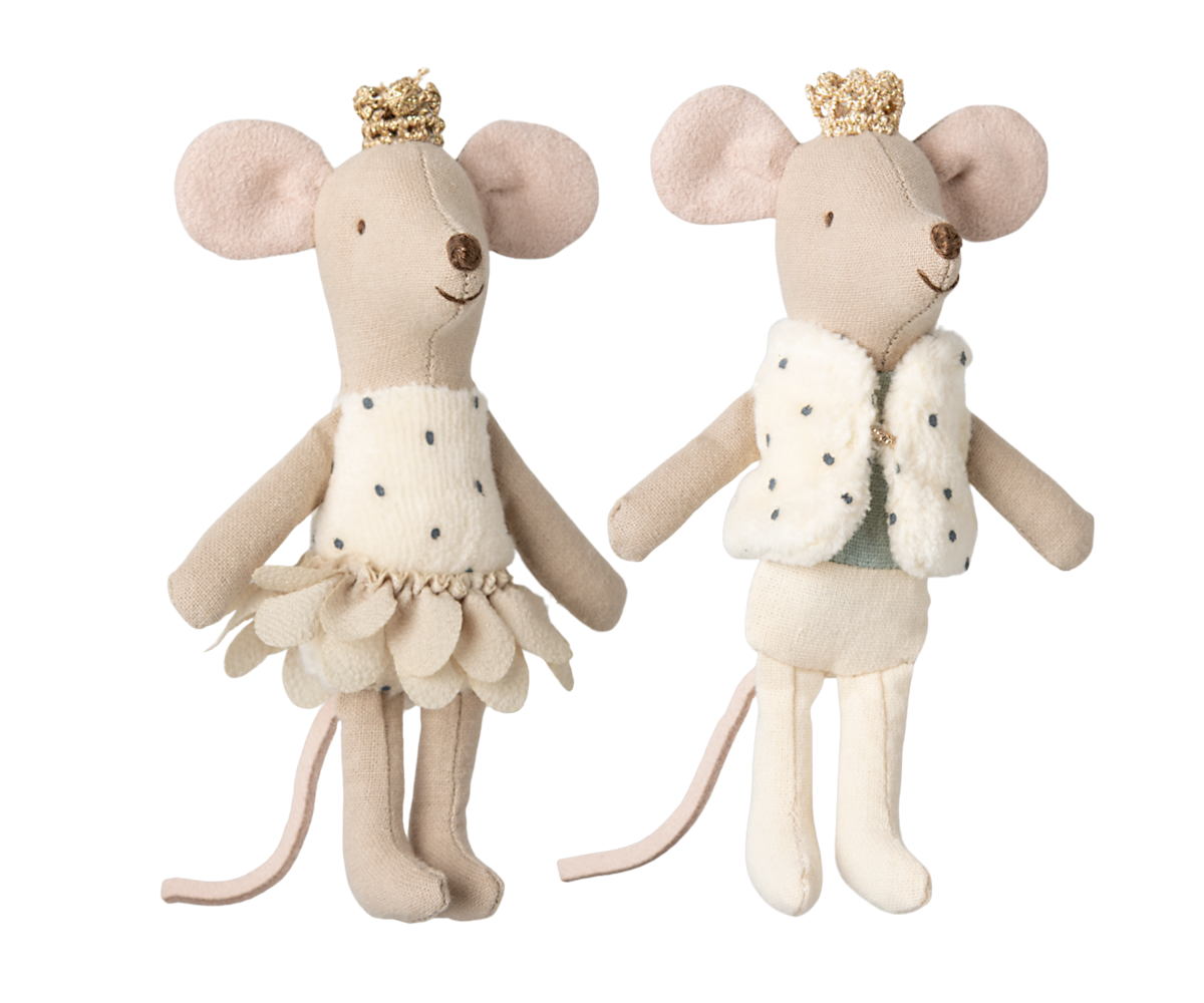 Maileg - Royal twin mice - Little sister and brother in matchbox