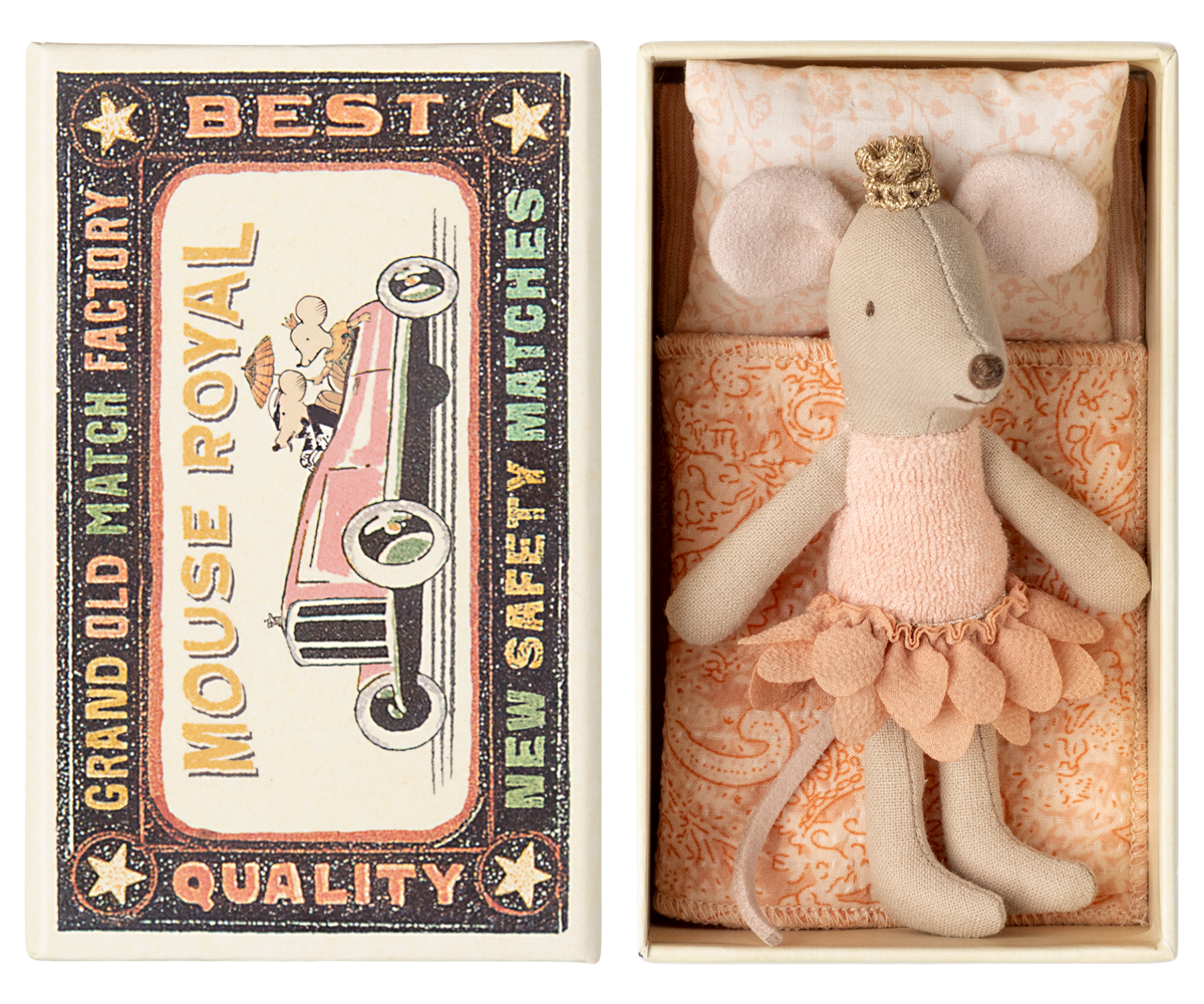 Maileg - Princess mice - Little sister in matchbox