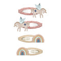 Mimi en Lula - clic clacs - Winged unicorn & rainbow