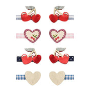 Mimi & Lula Mimi & Lula - mini clips - Red Cherries - Pearls & Swines