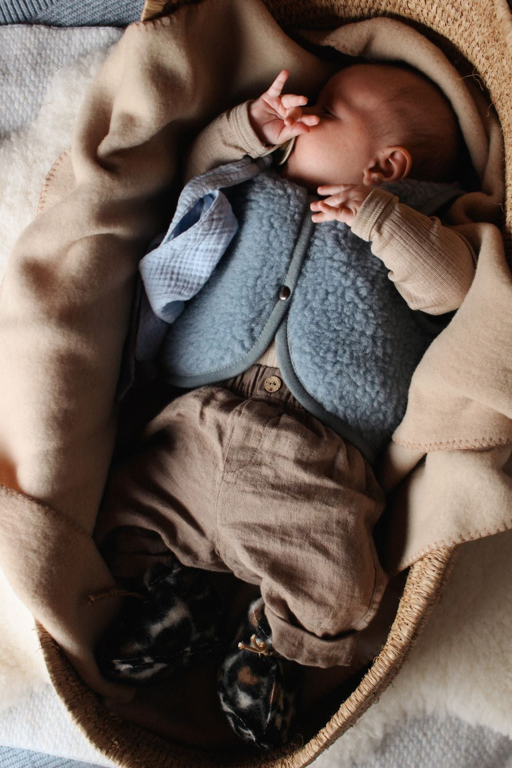 Alwero Alwero - Body Warmer Baby - Lulu Light Blue - Pearls & Swines