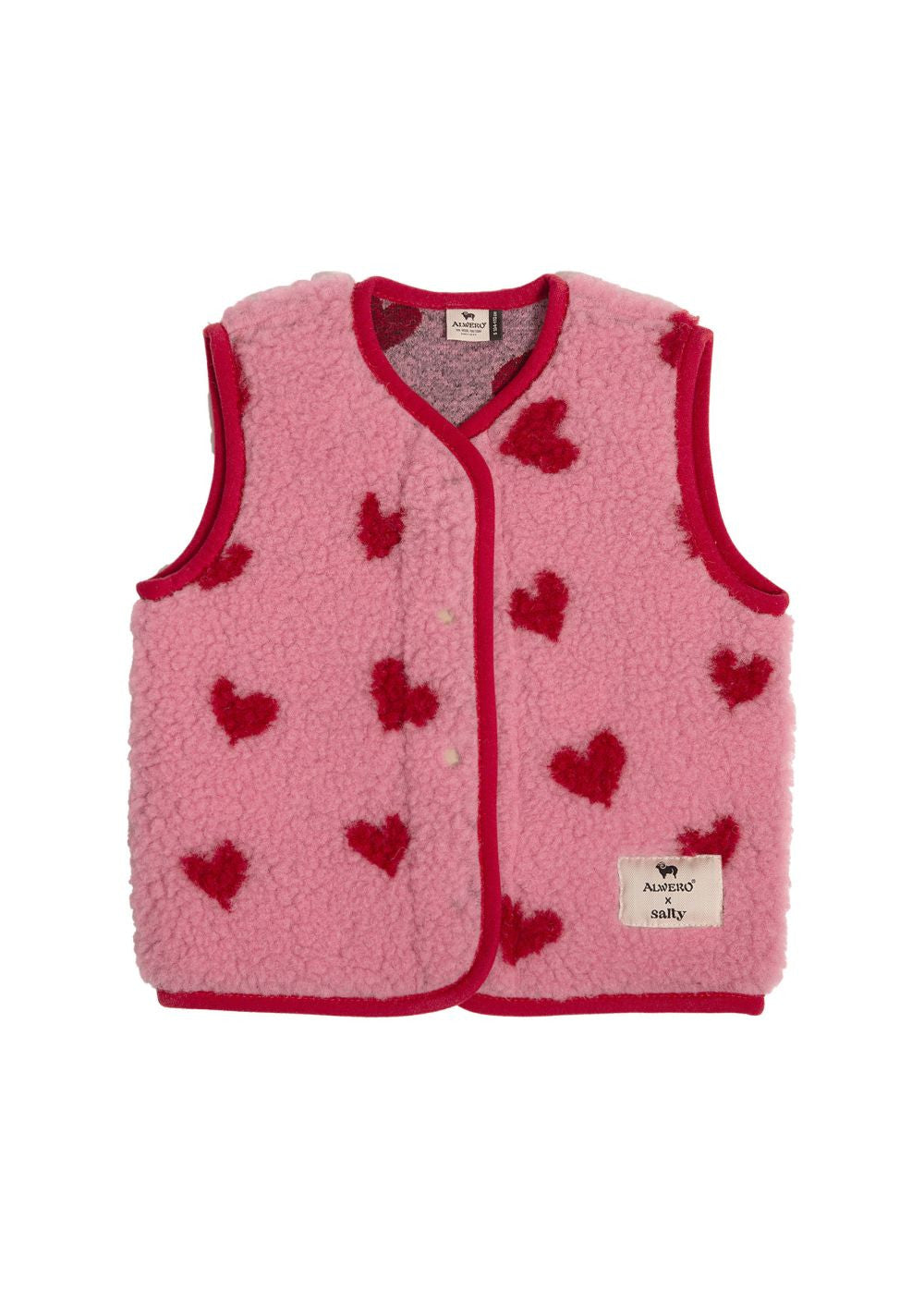 Alwero Alwero - Bodywarmer X Salty Tyb Junior - Bubble Gum Heart - Pearls & Swines