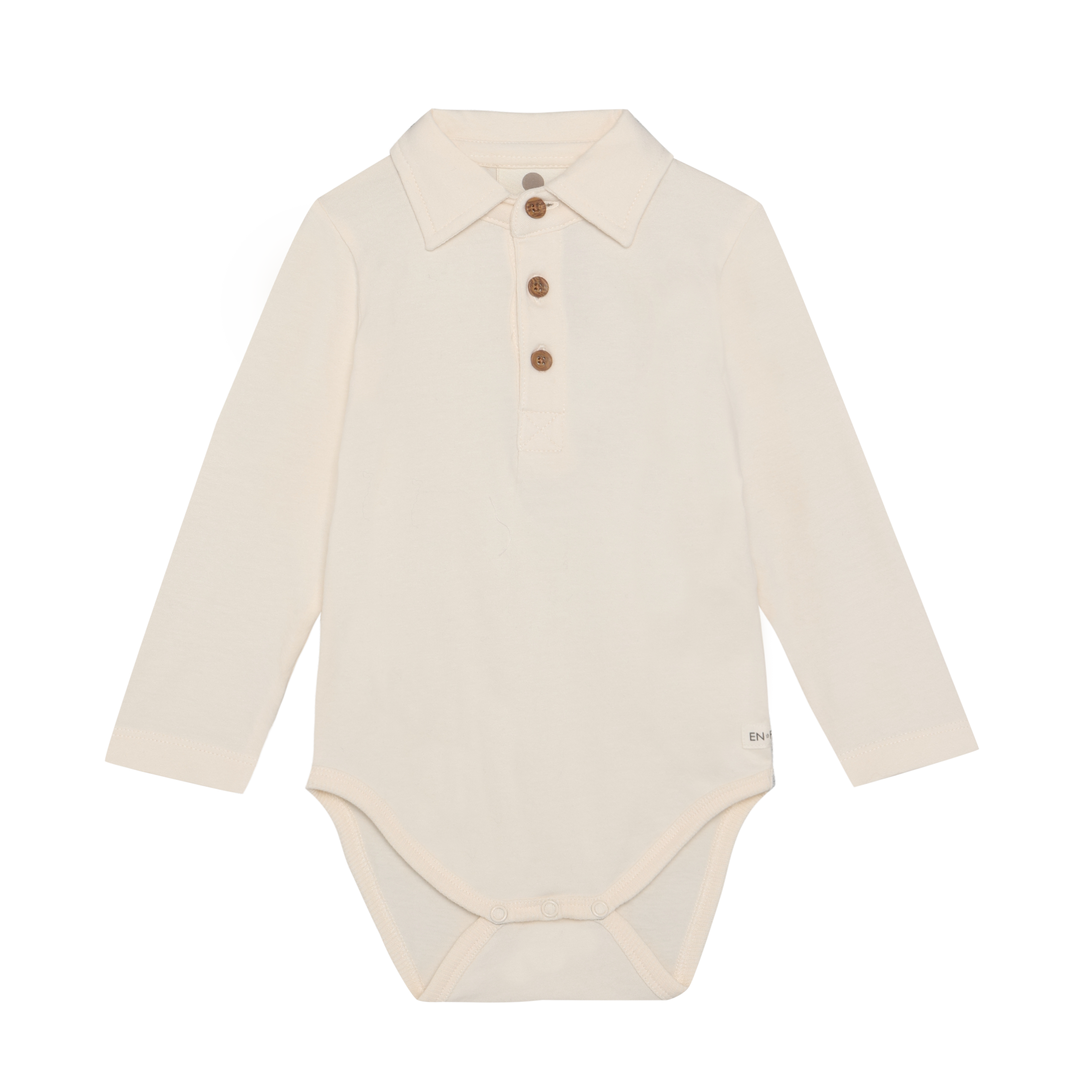 Enfant Enfant - Body LS Polo - Pearled Ivory - Pearls & Swines