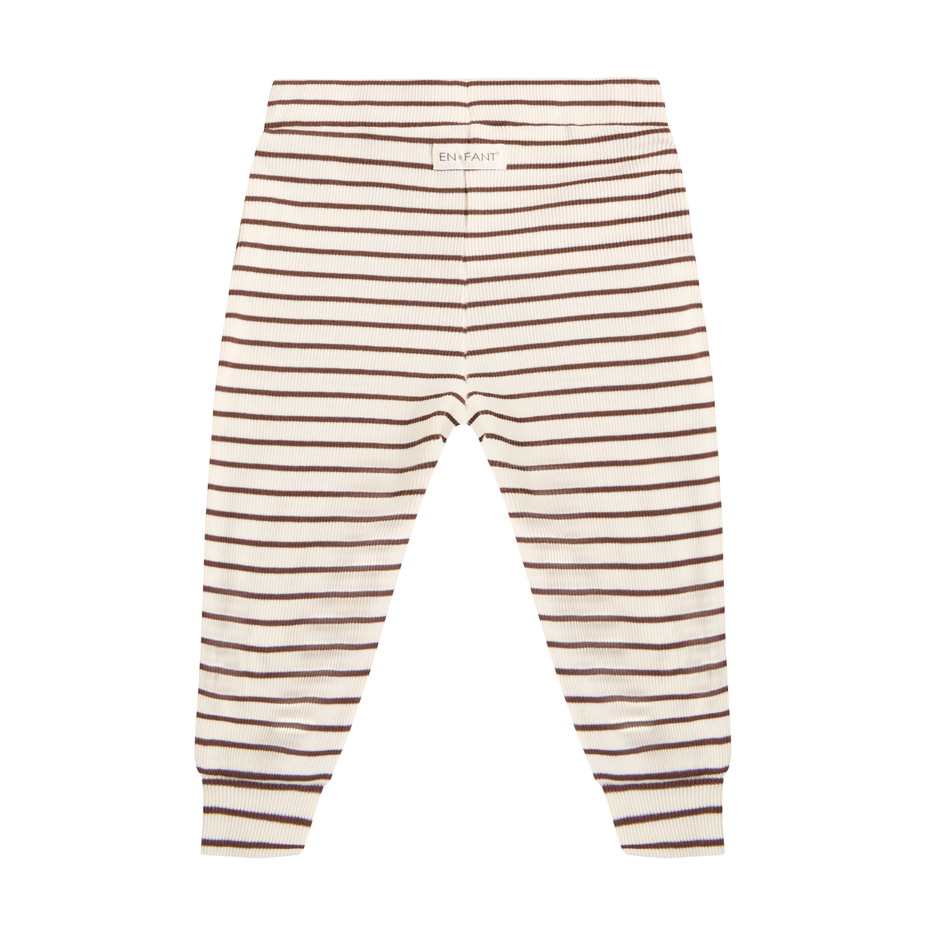 Enfant Enfant - Pants Rib Stripe - Chestnut - Pearls & Swines