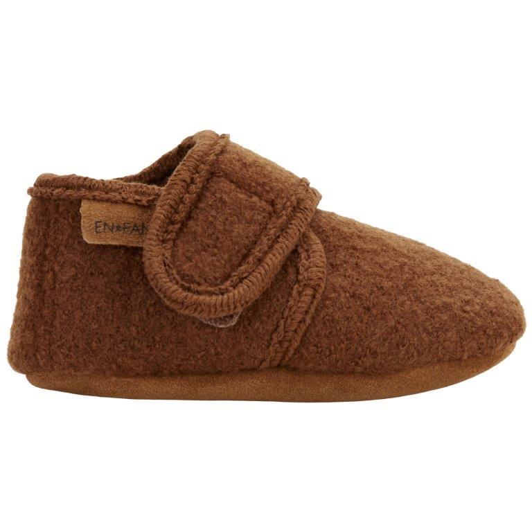 Enfant Enfant - Baby Wool Slippers - Emperador - Pearls & Swines